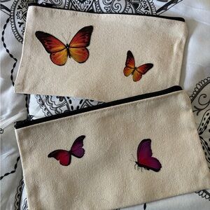 Butterfly Canvas Pouches
